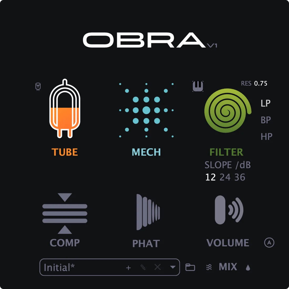 OBRA dynamic distortion plugin interface