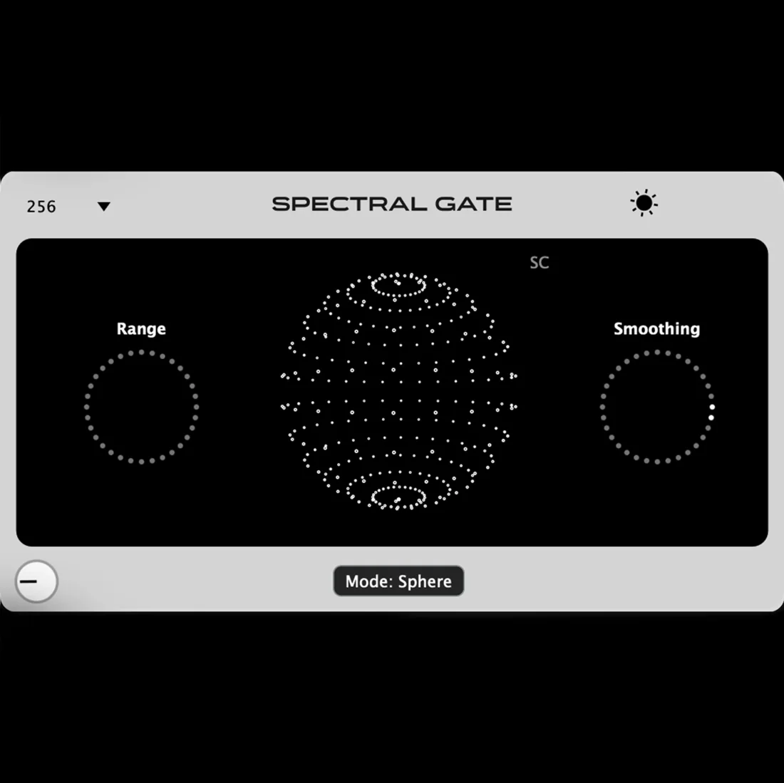 Spectral Gate 2 frequency-selective gate plugin interface